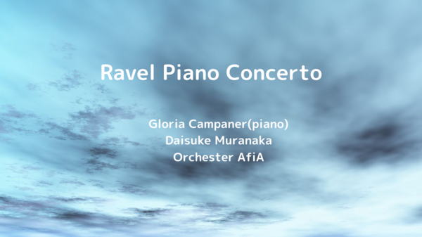 Gloria Campaner(piano) Daisuke Muranaka Orchester AfiA.png